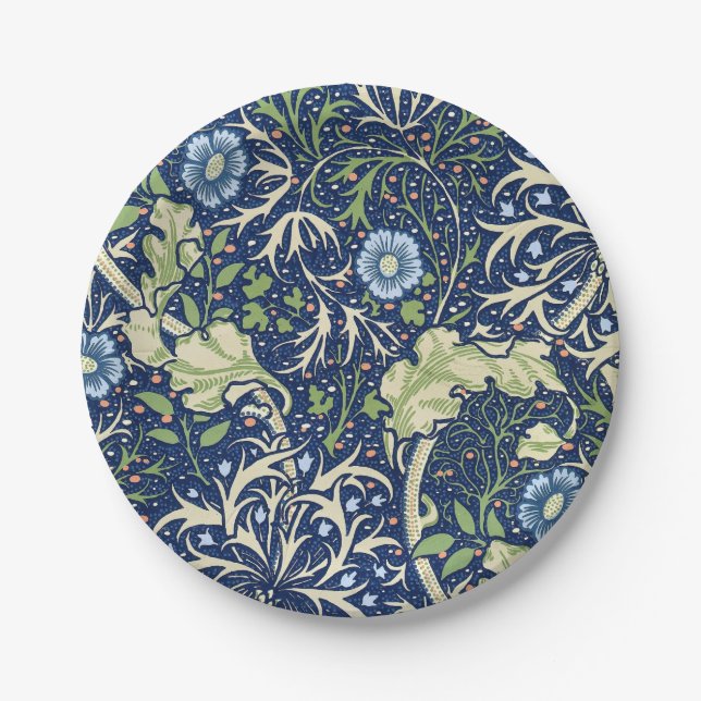 Seetang (von William Morris) Pappteller (Vorderseite)