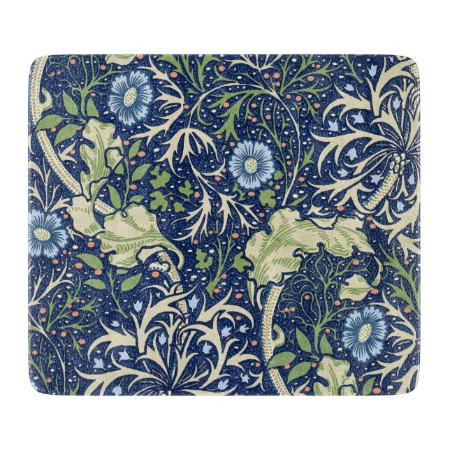Seetang (von William Morris) Schneidebrett (Vorderseite)