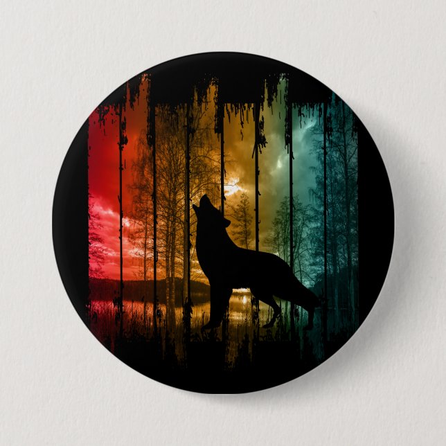 SEETE BÄUME WOLF HEULEN BUTTON (Vorderseite)