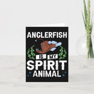 Seeteufel Angelfisch Skelett Karte