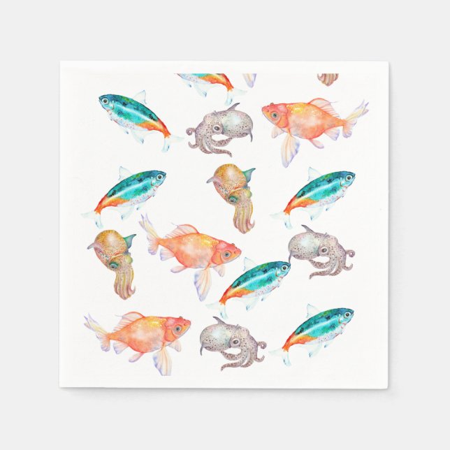 Seeteufel Serviette (Vorderseite)