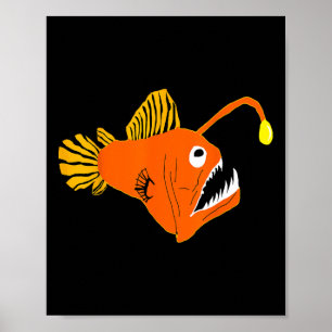 Seeteufel Tiefseebewohner Angelfische Seemonde Poster