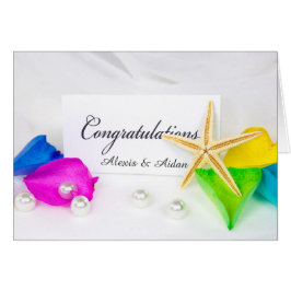 Seeteufel und Hochzeitsperlen mit Rose Petals