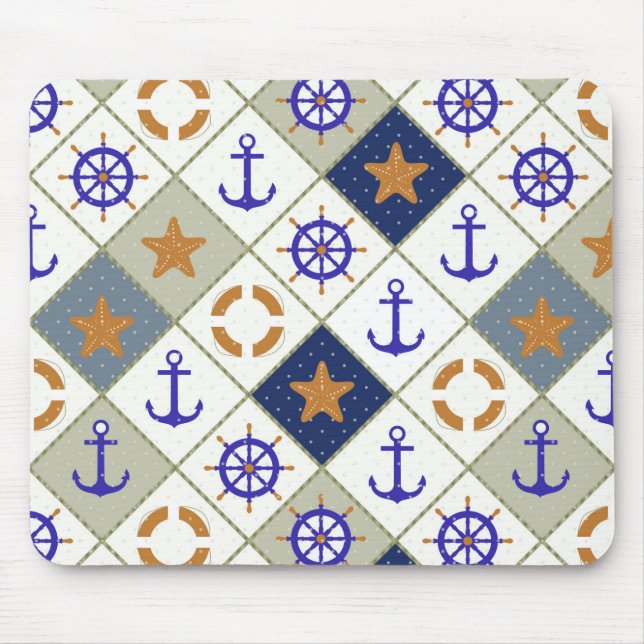 Seethema-Muster 2 Mousepad (Vorne)