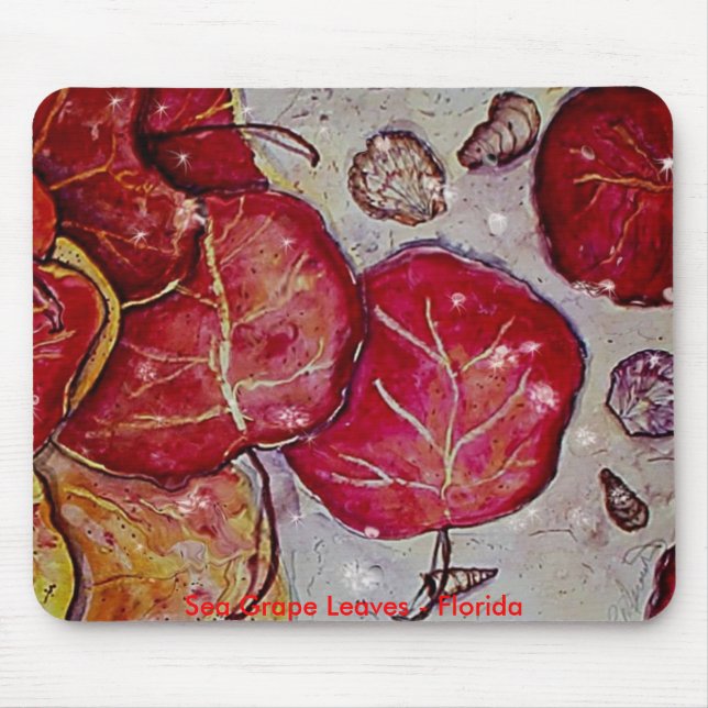 Seetrauben-Blätter - Florida Mousepad (Vorne)