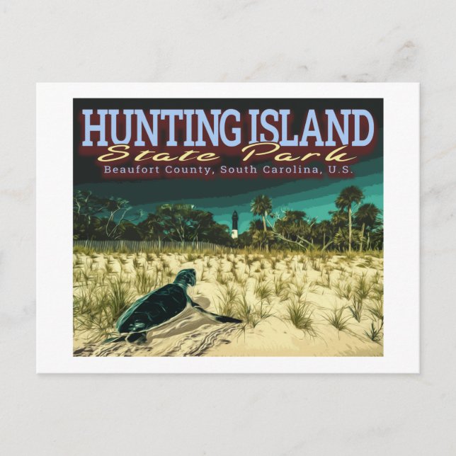 SEETURTLE - JAGDINSEL - SÜDKAROLINA USA POSTKARTE (Vorderseite)