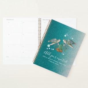 SEETURTLES Personalisiert Planer