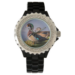 Seeufer, hölzerne Ente Armbanduhr