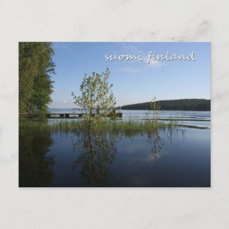 Seeufer in Suomi Finnland Postkarte