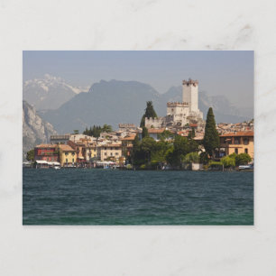 Seeuferstadt Malcesine, Provinz Verona, Italien Postkarte