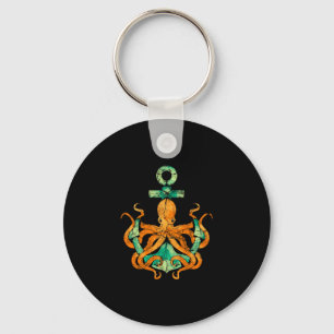 Seeungeheuer Oktopus Geschenk Anker Oktopus Schlüsselanhänger
