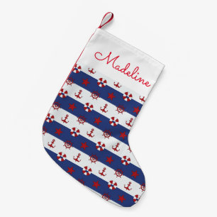 SeeUS Flagge-Muster   addieren Ihren Namen Kleiner Weihnachtsstrumpf
