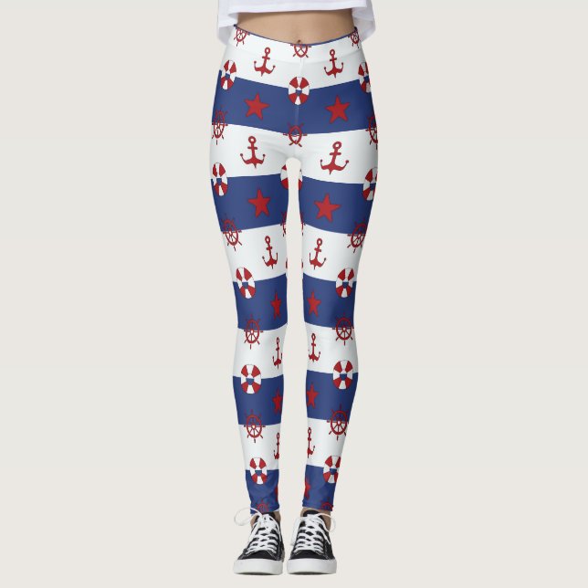 SeeUS Flagge-Muster Leggings (Vorderseite)