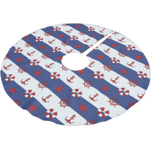 SeeUS Flagge-Muster Polyester Weihnachtsbaumdecke
