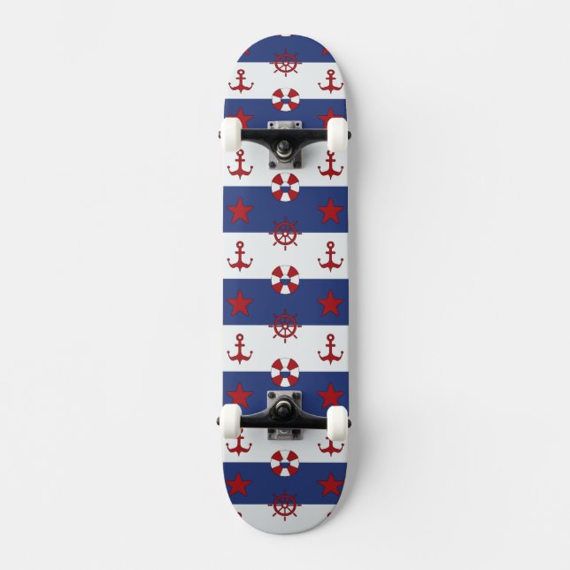 SeeUS Flagge-Muster Skateboard (Vorderseite)