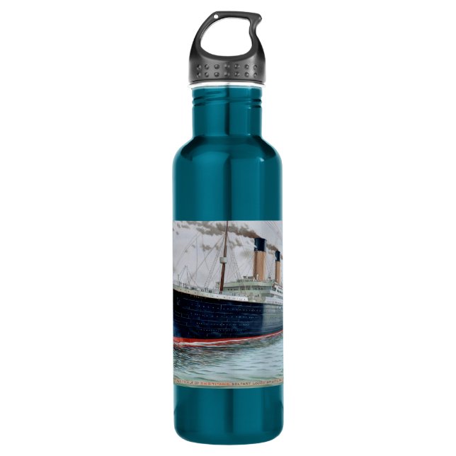 Seeversuche von Effektivwert titanisch Edelstahlflasche (Vorderseite)