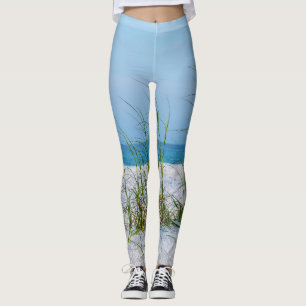 Seeziegel im weißen Sand Leggings