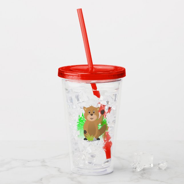 Seezunge Acryltrinkbecher (Vorderseite Ice)