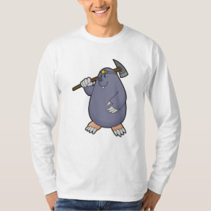 Seezunge als Bauer mit Pickaxe & Spotlight T-Shirt