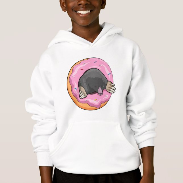 Seezunge mit Donut Hoodie (Vorderseite)