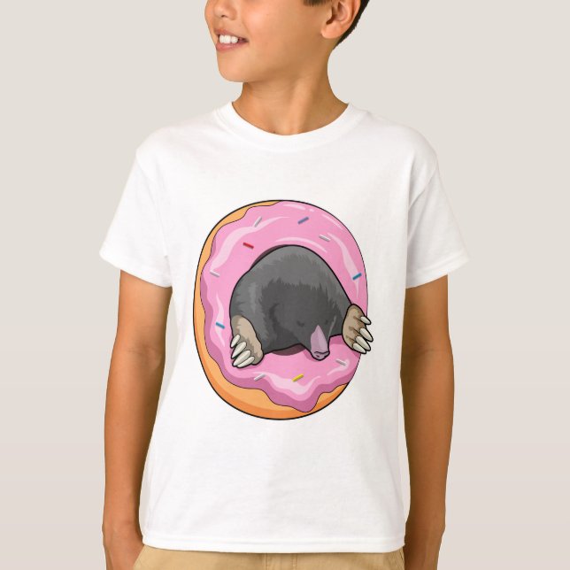 Seezunge mit Donut T-Shirt (Vorderseite)