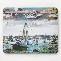 Segel-altes Amsterdam-Bild Mousepad