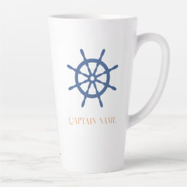 Segel Away Nautical Beach Personalisiert Ship Helm Milchtasse
