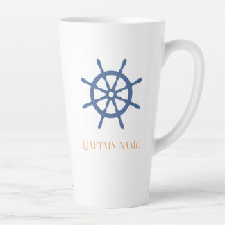 Segel Away Nautical Beach Personalisiert Ship Helm Milchtasse
