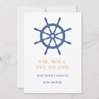 Segel Away Nautical Beach Save The Date