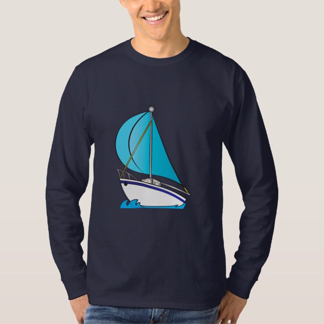 Segel-Boot T-Shirt (Vorderseite)