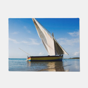 Segel-Boot und Muschel   Mosambik, Benguerra Fußmatte