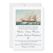 Segel-Clipper-Schiff | Klassische Hochzeit