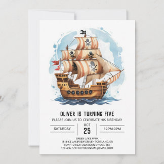 Segel Custom Piratenflagge Pirate Geburtstag Einladung