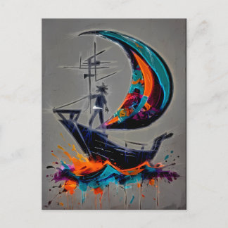 Segel Deinen Eigenen Sturm Postkarte