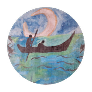 Segel durch Mondlicht Schneidebrett