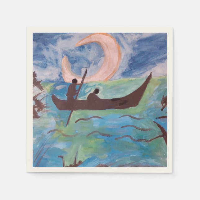 Segel durch Mondlichtpapier Serviette (Vorderseite)