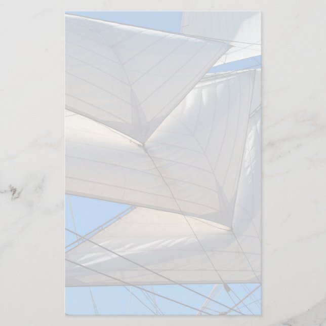 Segel eines Segelschiffs Briefpapier (Vorderseite)