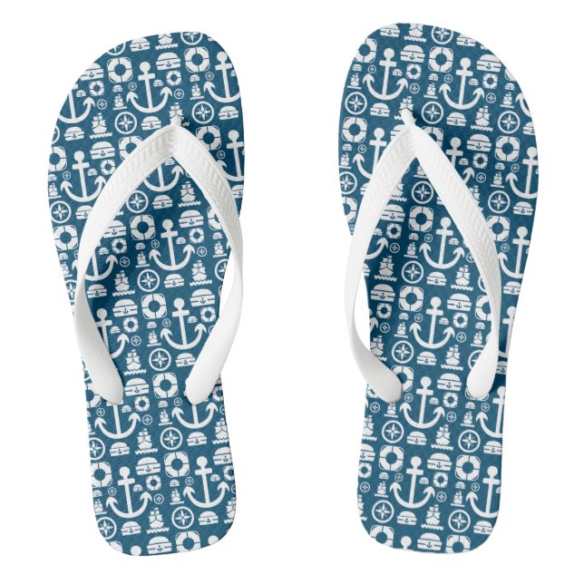 Segel-Element-Seemuster Flip Flops (Fußbett)