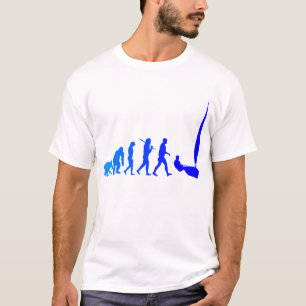 Segel-Evolutionssport der Laser-Segelnseeleute T-Shirt