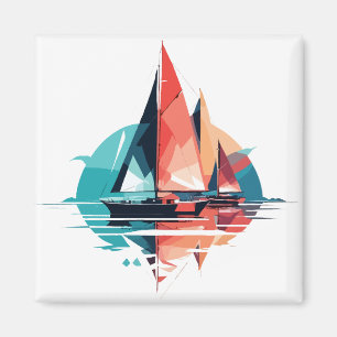 Segel Meer Ruhe Stille Ozean Outdoor Abenteuer Magnet
