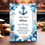 Segel Ocean Waves Reiseanchor Yacht 50. Geburtstag Einladung<br><div class="desc">Set segelt mit unserer "Sail Ocean Waves Travel Anchor Yacht" zum 50. Geburtstag Einladung zu einem unvergesslichen Fest! Begleiten Sie uns bei einem Wasserabenteuer, umgeben von der ruhigen Schönheit der Ozeanwellen und dem Charme einer Yacht. Dieses elegante Design verspricht ein Geburtstagsfest, das mit der Spannung des Segelns und der Ruhe...</div>