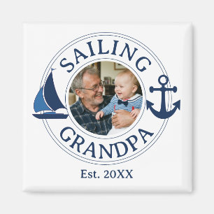 Segel-Opa-Jahr-Established-Foto Magnet