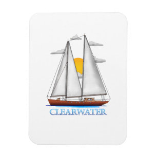 Segel-Segler an der Küste von Clearwater Magnet