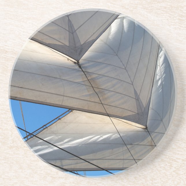 Segel Serie - Segelschiff Sails Untersetzer (Vorne)