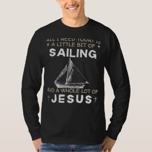 Segel-T-Shirt mit Jesus-Witz - Lustiges nautisches T-Shirt
