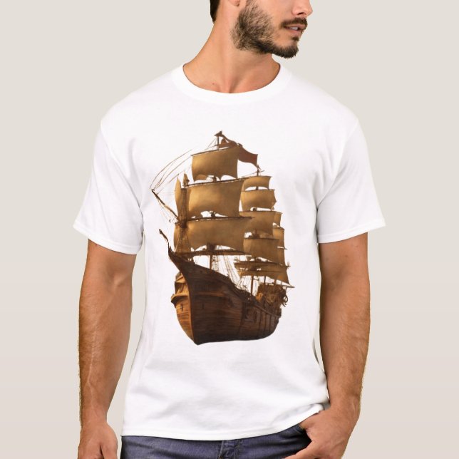 Segel- und Anchor-T - Shirt - Die Reise des Lebens (Vorderseite)