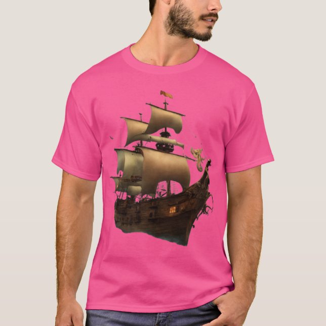 Segel- und Anchor-T - Shirt - Die Reise des Lebens (Vorderseite)