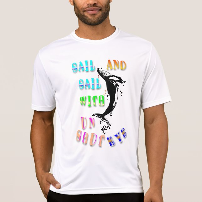 Segel und Segel mit unverschlossenem Auge T-Shirt (Vorderseite)