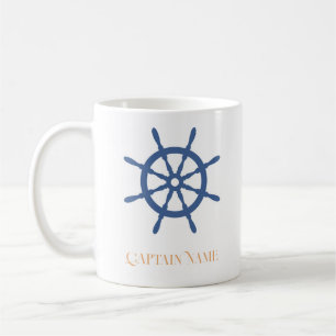 Segel weg Nautischer Strand Personalisiertes Schif Kaffeetasse