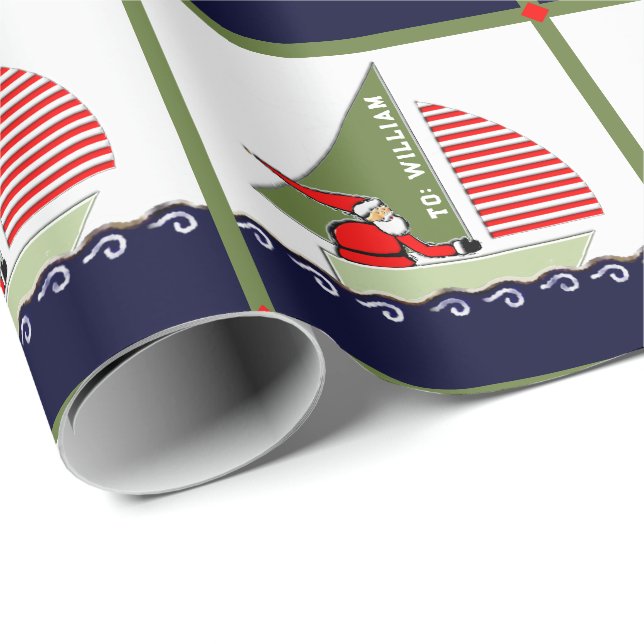 Segel-Weihnachtsgeschenk Geschenkpapier (Rolleneckpunkt)